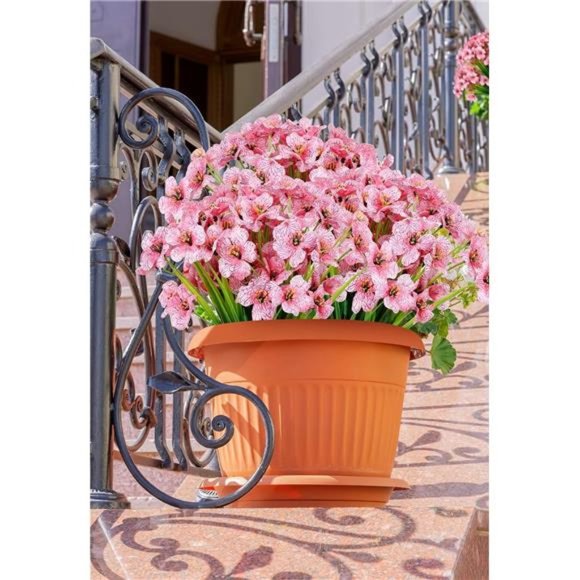 20 Bundles Artificial Flowers Outdoor UV Resistant Faux Flowers (pink) - Picture 6 of 7